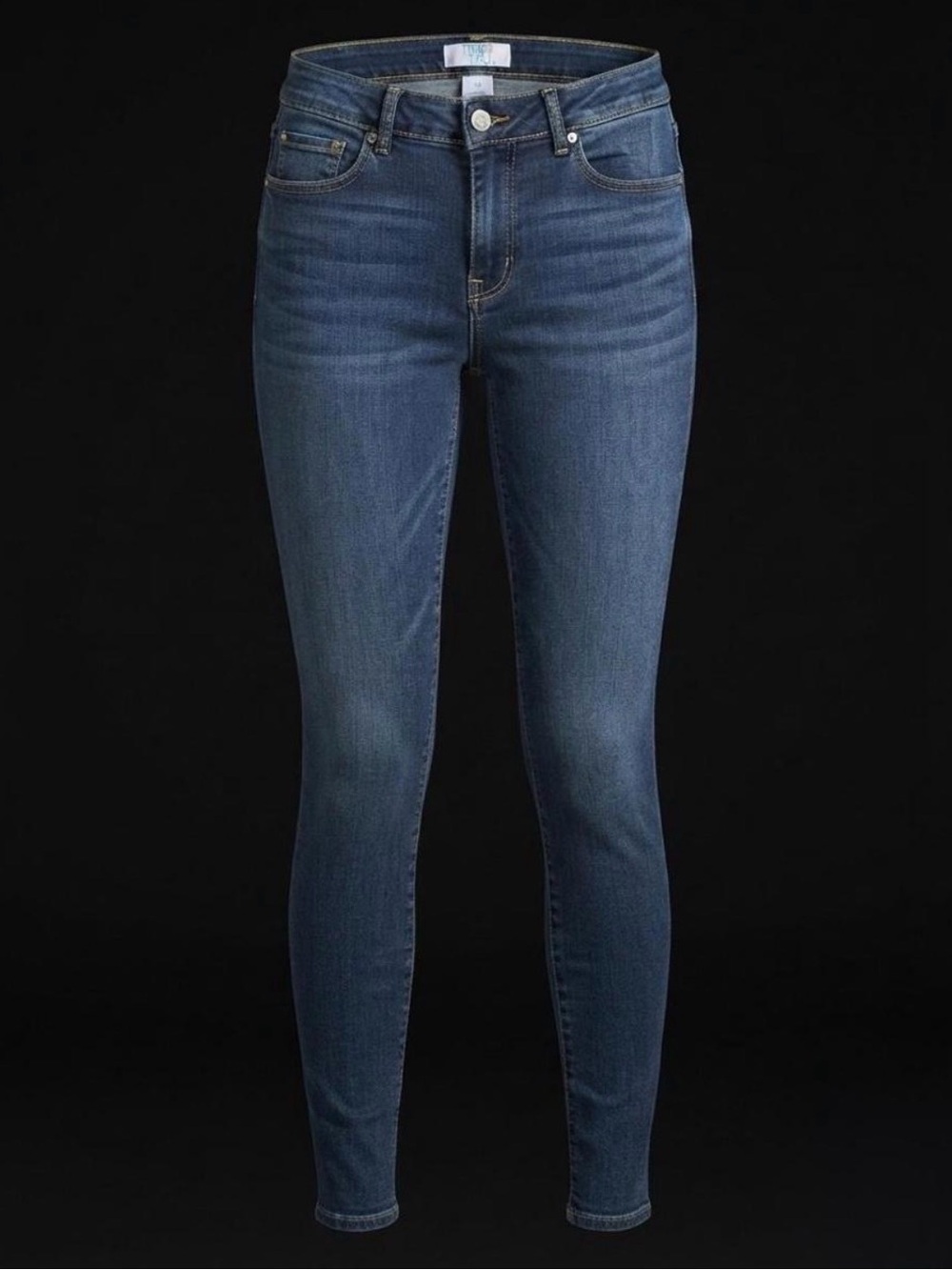Time and Tru Dark Wash Mid Rise Skinny Jeans - Size 10